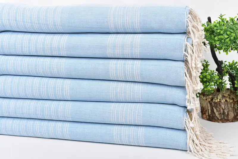 Fouta towel, Bachelorette Beach Towel, Bridesmaid Gift Towel, 70x40 Cotton Striped Towel, Large Turkish Towel, Gift Boxes Towel, Bulk Order Towel - 3