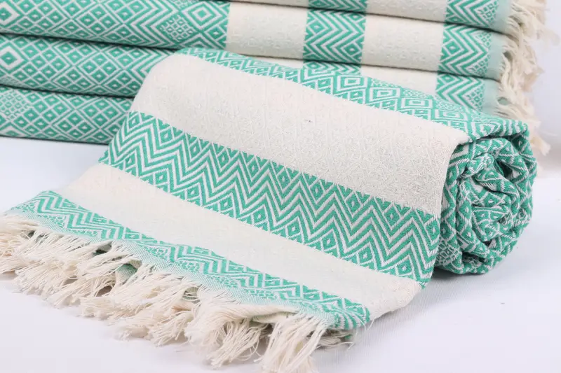 Spa Gift, Peshtemal Towel USA, Organic Turkish towel, 70x40 Cotton Diamond Towel, Custom Wedding Gift, Best Beach Towel, Beach Theme Wedding Gift - 4
