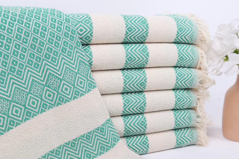 Spa Gift, Peshtemal Towel USA, Organic Turkish towel, 70x40 Cotton Diamond Towel, Custom Wedding Gift, Best Beach Towel, Beach Theme Wedding Gift - 1