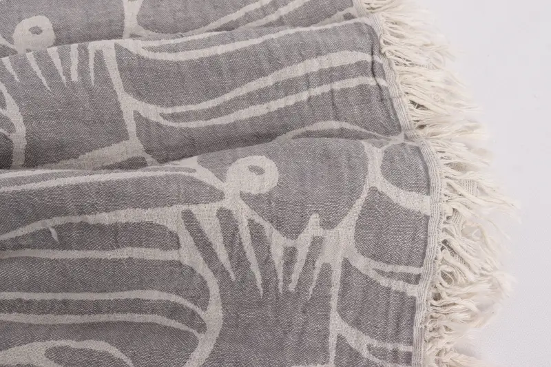 Thanksgiving Tablecloth, Valentines Day Gift For Him, 70x60 Cotton Fish Design Towel, Wedding Favors, Personalized Gifts, Monogram Blanket - 8