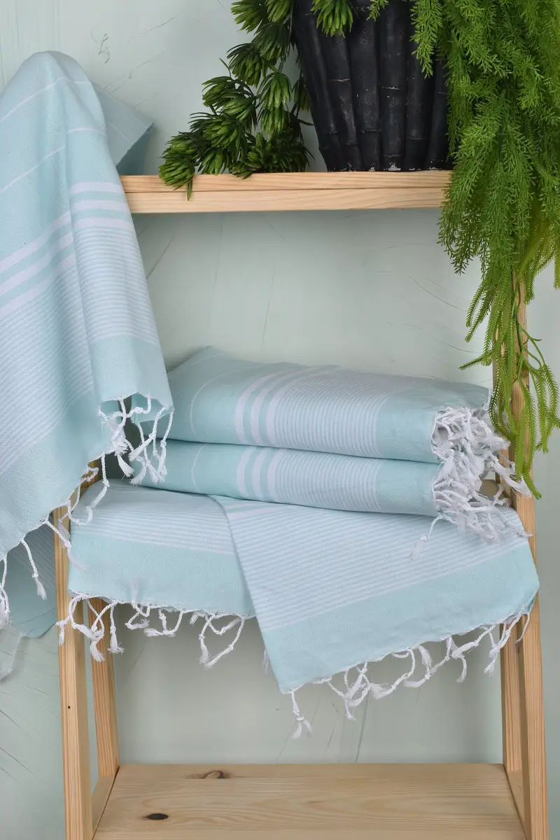 Personalized Hand Towel, Xmas Gifts, Bridesmaid Gift, Monogram Kitchen Towel, Bridal Party Gifts, 40x24 Cotton Striped Towel, Personalized Gifts - 6