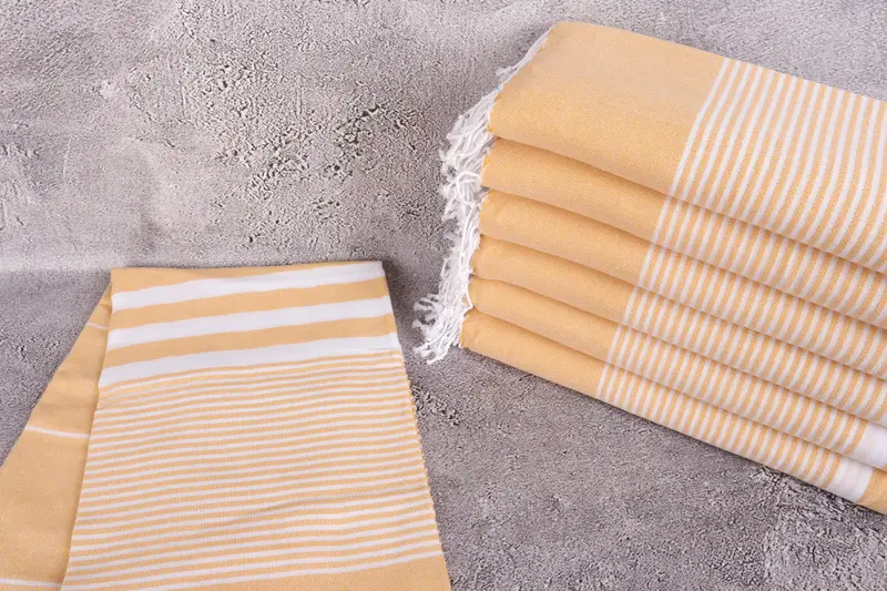 Turkish Towel Set, Gift For Boyfriend, Sand-resistant towel, 70x40 Cotton Striped Towel, Custom Wedding Gift, Bachelorette Party Gifts Bridesmaids - 2