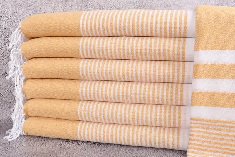 Turkish Towel Set, Gift For Boyfriend, Sand-resistant towel, 70x40 Cotton Striped Towel, Custom Wedding Gift, Bachelorette Party Gifts Bridesmaids - 1