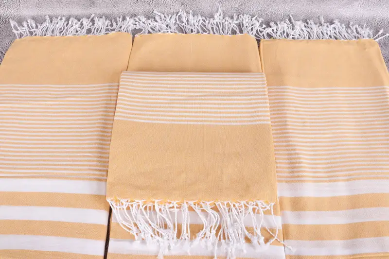 Turkish Towel Set, Gift For Boyfriend, Sand-resistant towel, 70x40 Cotton Striped Towel, Custom Wedding Gift, Bachelorette Party Gifts Bridesmaids - 4