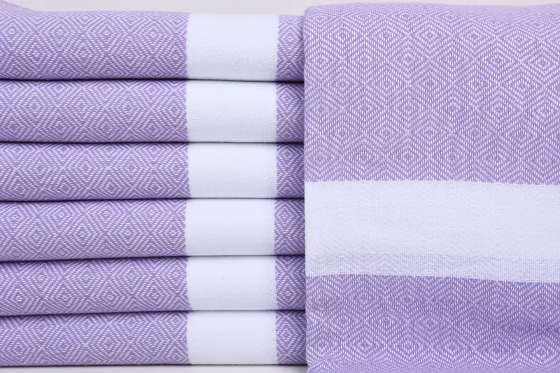 Handmade Turkish Towel, 70x40 Cotton Diamond Towel, Soft towel, Personalized Bridesmaid Gift, Custom Towel, Personalized Wedding Gift For Couple - 1