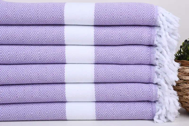 Handmade Turkish Towel, 70x40 Cotton Diamond Towel, Soft towel, Personalized Bridesmaid Gift, Custom Towel, Personalized Wedding Gift For Couple - 2