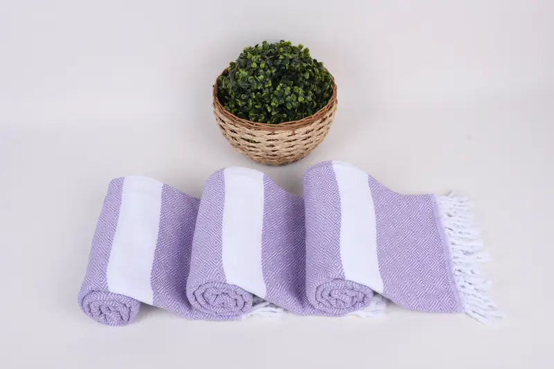 Handmade Turkish Towel, 70x40 Cotton Diamond Towel, Soft towel, Personalized Bridesmaid Gift, Custom Towel, Personalized Wedding Gift For Couple - 8