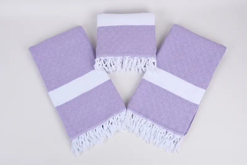 Handmade Turkish Towel, 70x40 Cotton Diamond Towel, Soft towel, Personalized Bridesmaid Gift, Custom Towel, Personalized Wedding Gift For Couple - 6