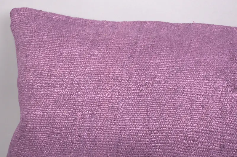 Pillow Sham, Floor Pillow Case, Kilim Cushion Sham, 16x48 Purple Pillow Cover, Ethnical Kilim Rug Pillow, Home Decor Pillow - 5