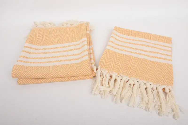 Monogrammed Hand Towel, Gift For Coworker, Custom Wedding Gifts, Personalized Kitchen Towel, 40x20 Cotton Striped Towel, Personalized Hand Towel - 7