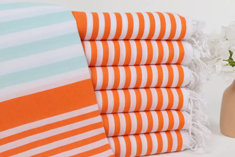 68x36 Cotton Striped Towel, Lightweight Turkish towel, Turkish Towel Beach Towel, Custom Beach Towel, Handmade Gift, Bachelorette Party Favors Beach - 1