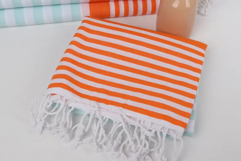 68x36 Cotton Striped Towel, Lightweight Turkish towel, Turkish Towel Beach Towel, Custom Beach Towel, Handmade Gift, Bachelorette Party Favors Beach - 5