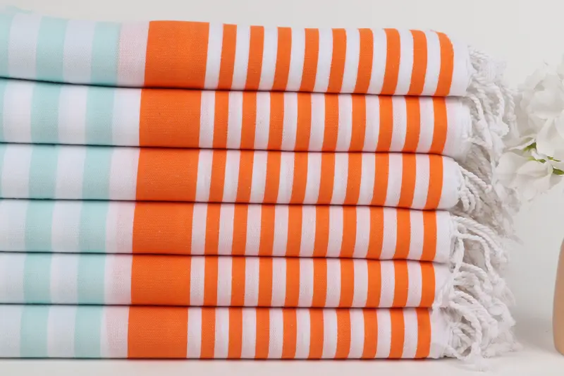 68x36 Cotton Striped Towel, Lightweight Turkish towel, Turkish Towel Beach Towel, Custom Beach Towel, Handmade Gift, Bachelorette Party Favors Beach - 3