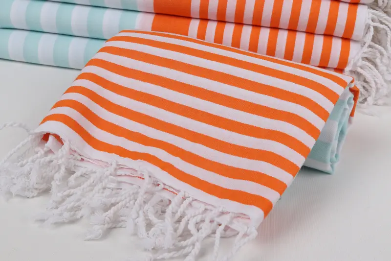 68x36 Cotton Striped Towel, Lightweight Turkish towel, Turkish Towel Beach Towel, Custom Beach Towel, Handmade Gift, Bachelorette Party Favors Beach - 4