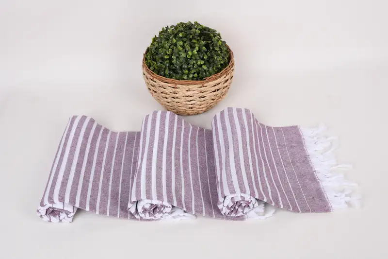 Handwoven Turkish Towel, Spa Gift, 70x40 Cotton Striped Towel, Personalized Turkish Towel, Bachelorette Party Decorations, Monogrammed Beach Towel - 8