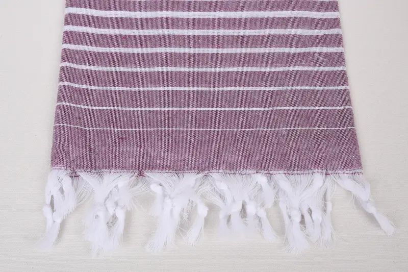 Handwoven Turkish Towel, Spa Gift, 70x40 Cotton Striped Towel, Personalized Turkish Towel, Bachelorette Party Decorations, Monogrammed Beach Towel - 3