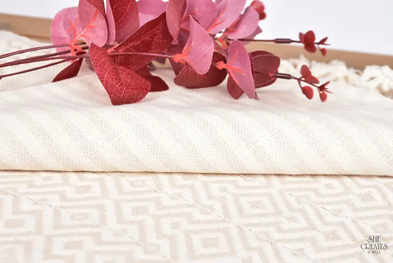 76x38 Cotton Diamond Towel, Yoga Towel, Summer Gift, Turkish Towel Beach, Lightweight towel, Best Friend Christmas Gift, Turkish Beach Towel Bulk - 6