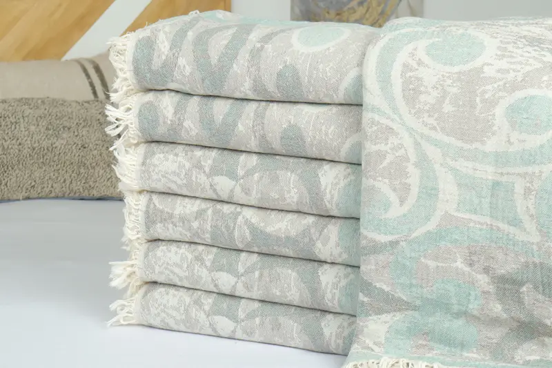 Bridesmaid Gifts, Boho Throw Blankets, Best Friend Wedding Gift, 70x58 Cotton Patterned Towel, Turkish Tablecloth, Turkish Blanket, Engagement Gift - 2