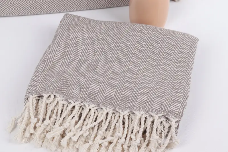 Cancun Bachelorette Party Gift Ideas, House Warming Gift, 70x40 Cotton Herringbone Towel, Organic towel, Hammam towel, Turkish beach towel - 5