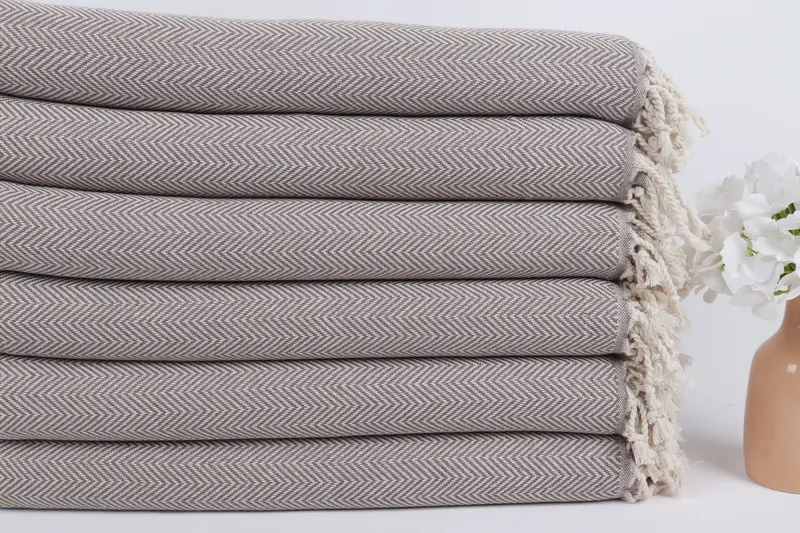 Cancun Bachelorette Party Gift Ideas, House Warming Gift, 70x40 Cotton Herringbone Towel, Organic towel, Hammam towel, Turkish beach towel - 3