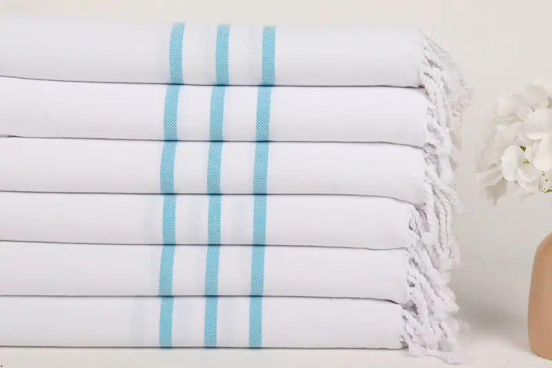 Monogram Turkish Towel, First Wedding Anniversary Gift, 70x40 Cotton Striped Towel, Gift For Her, Bachelorette Gifts, Bachelorette Party Favor - 3