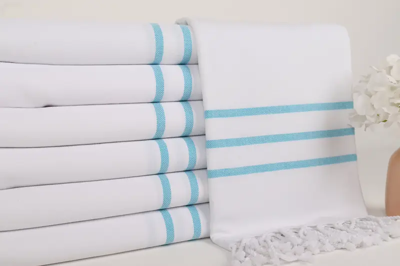Monogram Turkish Towel, First Wedding Anniversary Gift, 70x40 Cotton Striped Towel, Gift For Her, Bachelorette Gifts, Bachelorette Party Favor - 2