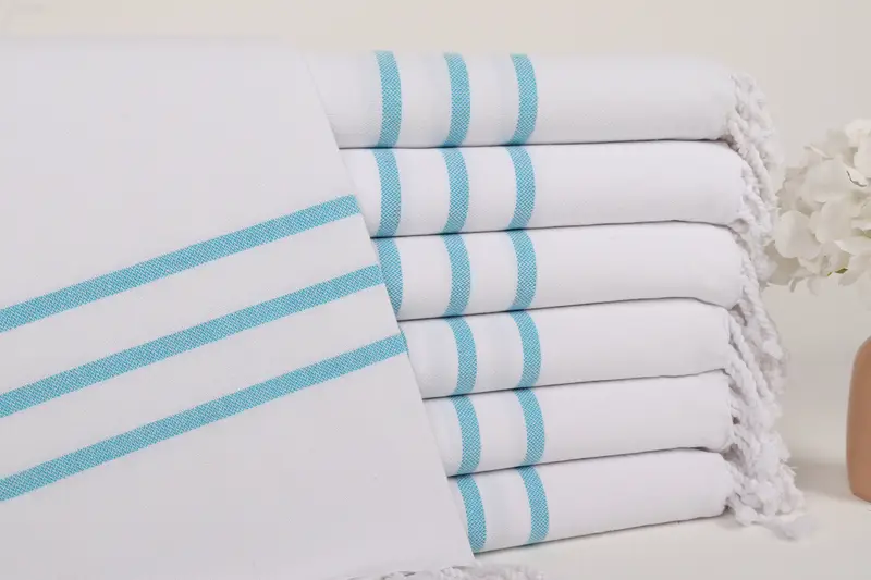 Monogram Turkish Towel, First Wedding Anniversary Gift, 70x40 Cotton Striped Towel, Gift For Her, Bachelorette Gifts, Bachelorette Party Favor - 1