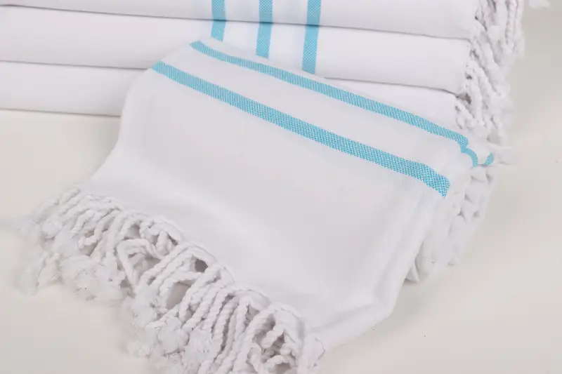 Monogram Turkish Towel, First Wedding Anniversary Gift, 70x40 Cotton Striped Towel, Gift For Her, Bachelorette Gifts, Bachelorette Party Favor - 4