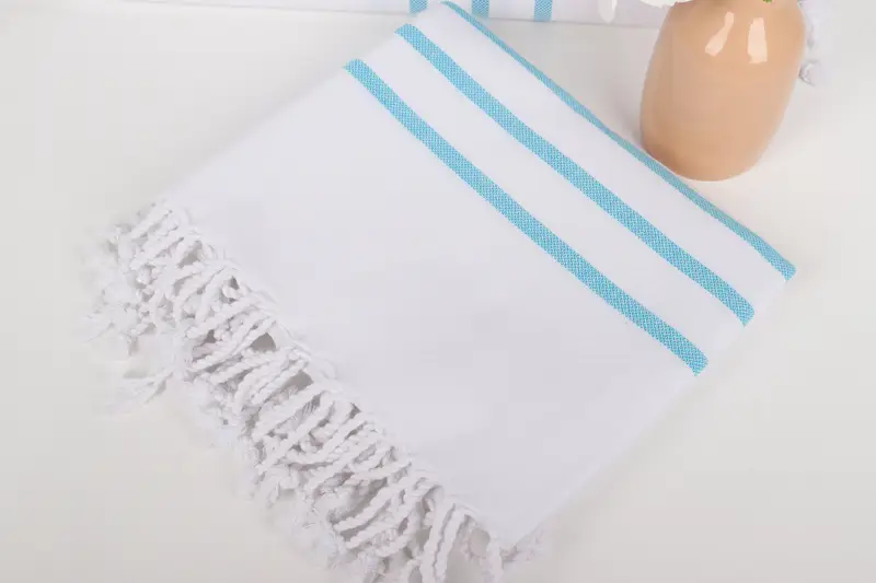 Monogram Turkish Towel, First Wedding Anniversary Gift, 70x40 Cotton Striped Towel, Gift For Her, Bachelorette Gifts, Bachelorette Party Favor - 5