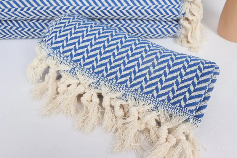 Organic Tea Towel, 36x18 Cotton Chevron Towel, Personalized Hand Towel, Bachelor Bachelorette Party Favors, Personalized Gift, Wedding Gift - 4
