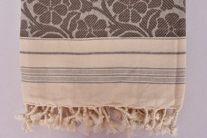 Peshtemal havlu, eşarp havlusu, 70x40 keten papatya desenli havlu, misafir havlu, ince havlu, kişiselleştirilmiş havlu, Türk el havlu, benzersiz hediye - 7