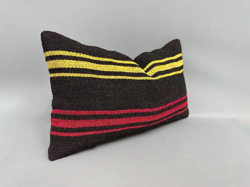 12x20 Brown Pillow Case, Interior Designer Pillow, Turkish Pillow, Pillow Sham, Vintage Kilim Throw Pillow, Boho Throw Cushion - 2