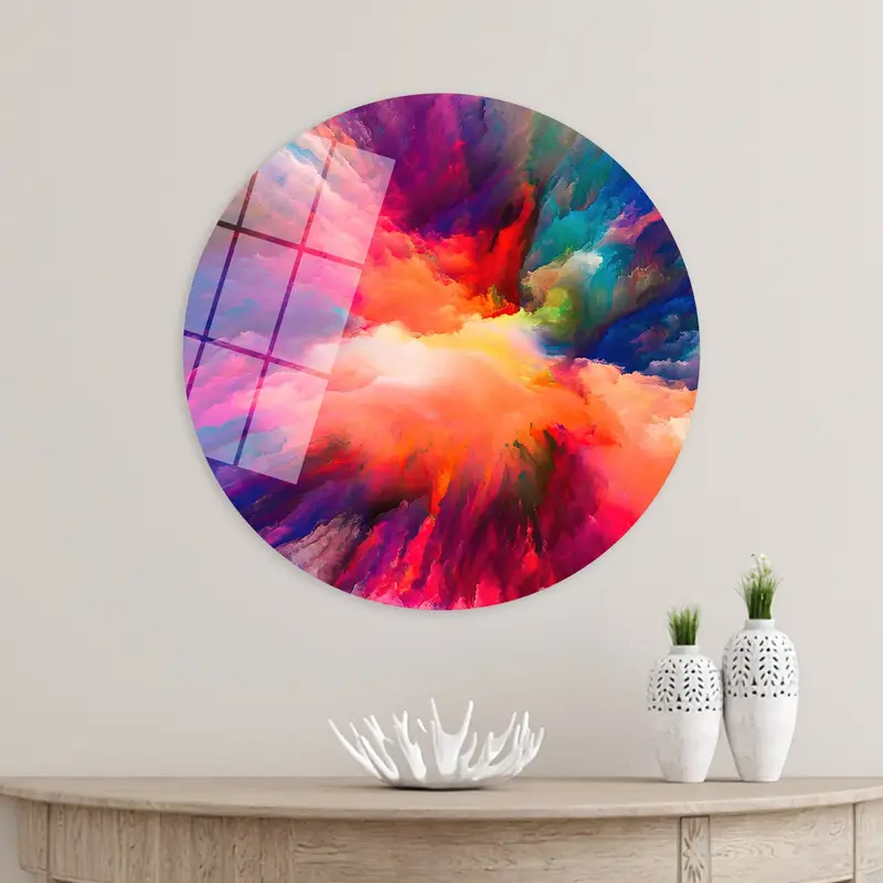 Luxurious Abstract Color Canvas: Contemporary, Colorful, Divine Art