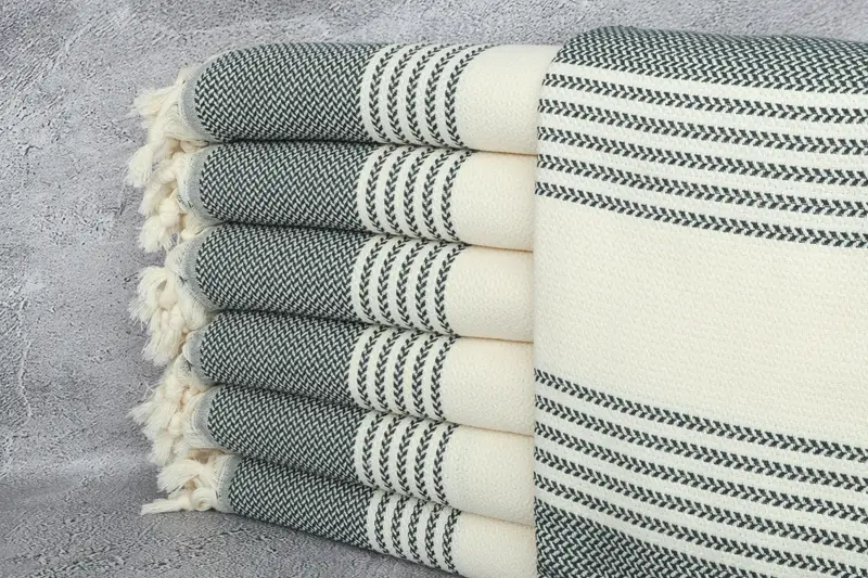 Mother Of The Groom Gift, Large Turkish Towel, Oversized Beach Towel, Beach Wedding Favor, Bachelor Gifts, 70x40 Cotton Striped Towel, Luxury towel - 1