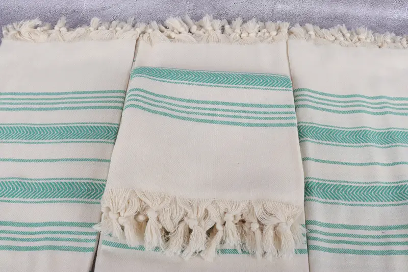 Bridesmaid Gift Towel, Gift For Boyfriend, Custom Wedding Gifts, Monogram Towels, 70x40 Cotton Striped Towel, Bachelorette Party Gifts Bridesmaids - 4