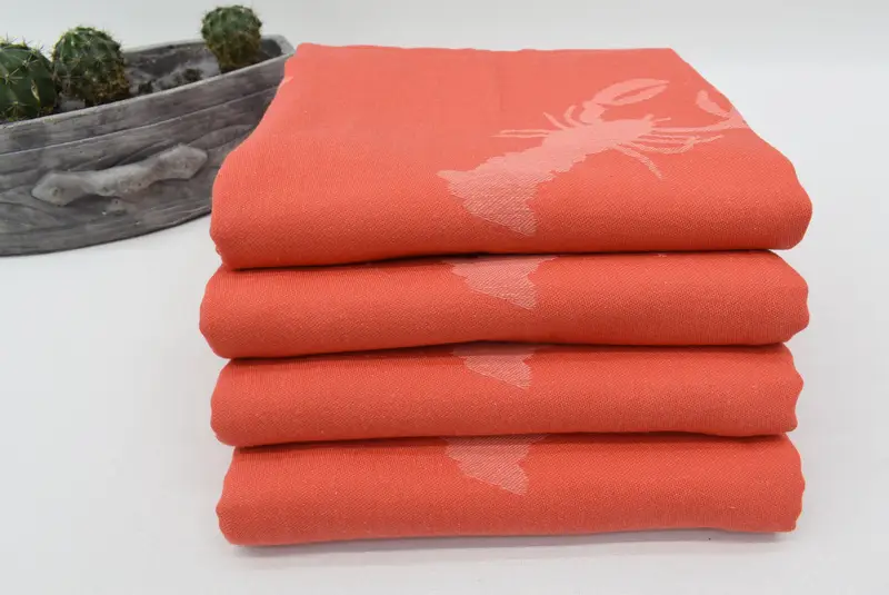 70x40 Cotton Scorpion Patterned Towel, Handmade Turkish bath towel for summer vacation, Sand-free towel, Home Decor Gifts, Handmade Gift, Bath towel - 7
