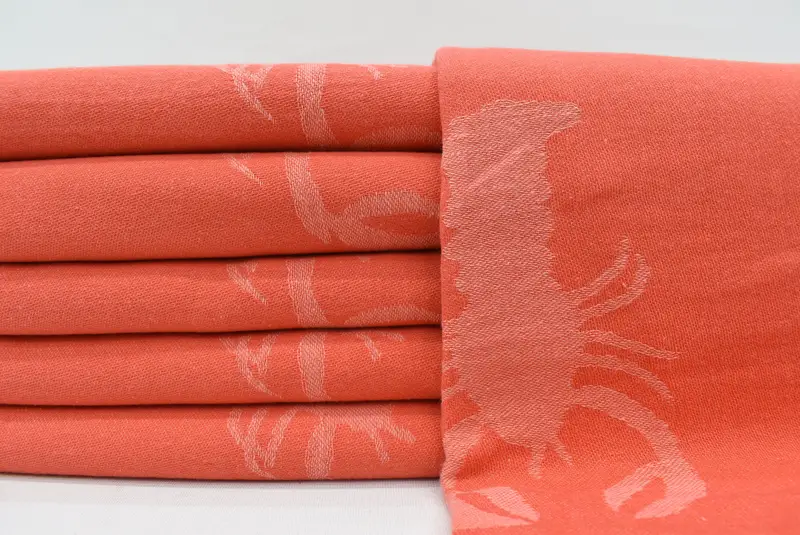 70x40 Cotton Scorpion Patterned Towel, Handmade Turkish bath towel for summer vacation, Sand-free towel, Home Decor Gifts, Handmade Gift, Bath towel - 1