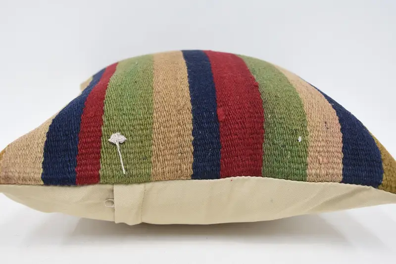 Boho Pillow Sham Cover, Antique Pillows, 14x14 Green Pillow Cover, Aesthetic Pillow, Interior Designer Pillow, Pillow Case - 5