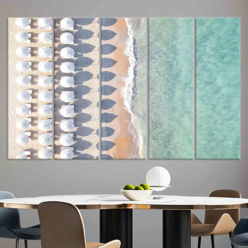 Coastal Wall Decor, Canvas Wall Art, Beach Landscape Wall Art, Sea View Canvas, Home Decor, Sea Landscape, Ocean Wall Art, Beach Canvas, - 5