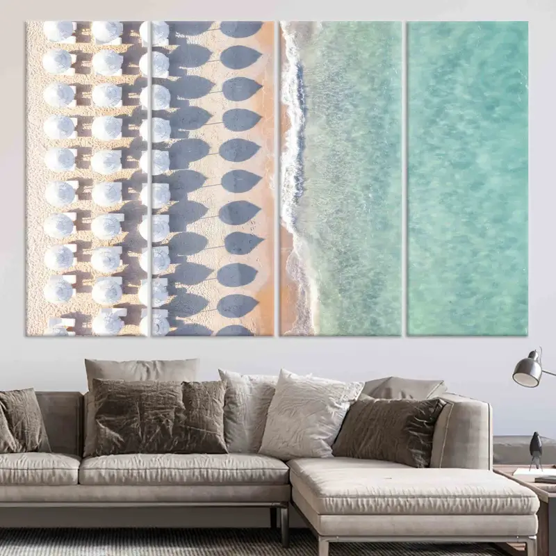 Coastal Wall Decor, Canvas Wall Art, Beach Landscape Wall Art, Sea View Canvas, Home Decor, Sea Landscape, Ocean Wall Art, Beach Canvas, - 3