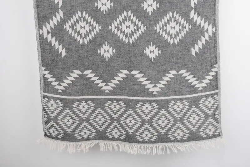 Kitchen Towel, Wedding Hand Made Gift, Gift For Boyfriend, Personalized Gift, Monogram Hand Towel, 40x18 Cotton Kilim Towel, Boyfriend Gift - 1