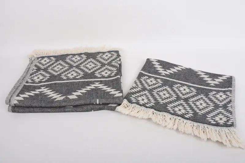 Kitchen Towel, Wedding Hand Made Gift, Gift For Boyfriend, Personalized Gift, Monogram Hand Towel, 40x18 Cotton Kilim Towel, Boyfriend Gift - 8