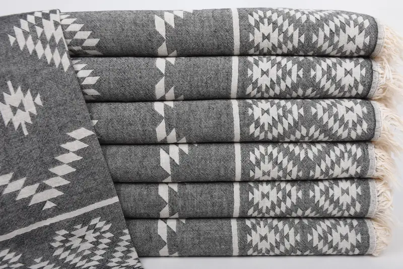 Kitchen Towel, Wedding Hand Made Gift, Gift For Boyfriend, Personalized Gift, Monogram Hand Towel, 40x18 Cotton Kilim Towel, Boyfriend Gift - 2