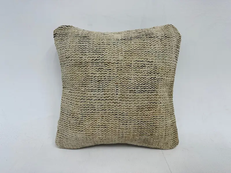 12x12 Inch Southwestern Embroidered Pillow, Handmade Throw Pillow - 1