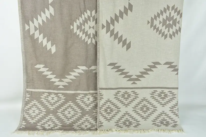 84x56 Cotton Kilim Towel, Personalized Gift For Him, Beach Wedding Favor, Bachelorette Gifts, Custom Shower Curtain, Custom Blanket, Wedding Favors - 1