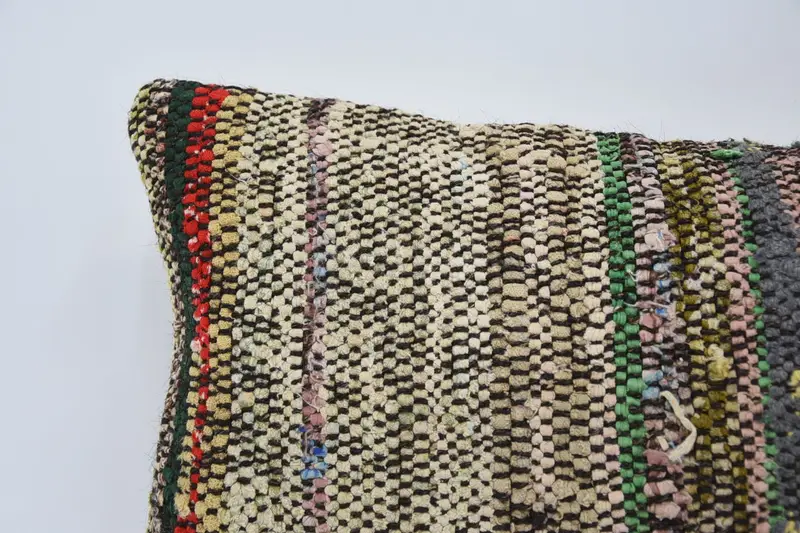 12x24 Green Cushion, Boho Throw Pillow Cover, Antique Pillows, Pillow for Sofa, Turkish Kilim Pillow, Accent Pillow Case, Pillow Sham - 2