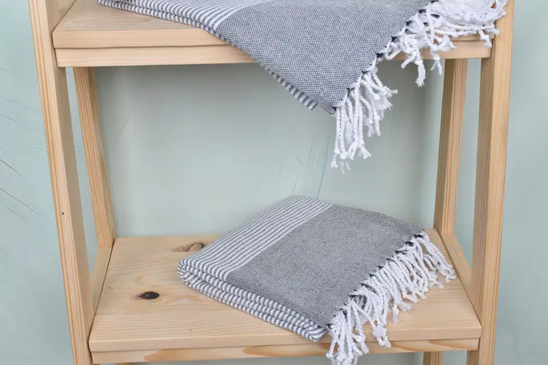 Custom Gifts, 70x40 Cotton Striped Towel, Organic towel, Travel Towel, Turkish Towel Personalized, Quick-dry towel, Spa Towel, Custom Beach Towel - 5