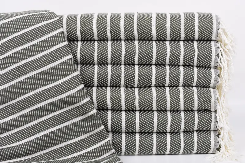 70x40 Bamboo Herringbone Towel, Organic Turkish towel, Custom Wedding Gifts, Customized Towels, Turkish Towel Bulk, Gift For Him, Bulk Order Towel