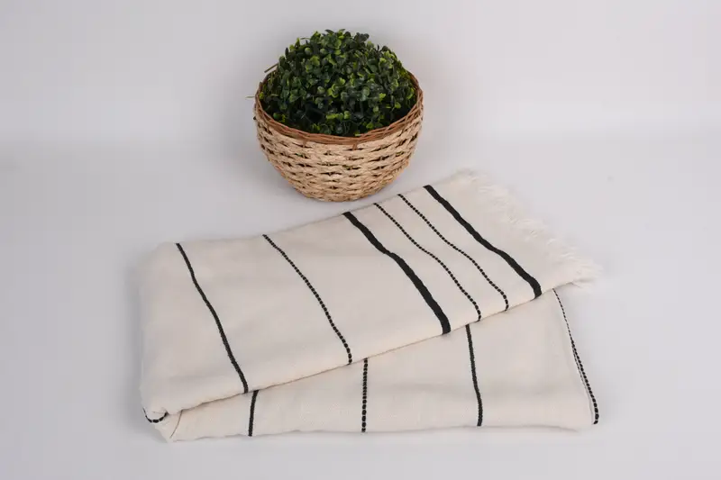 Personalised Gift, Fouta towel, 70x40 Cotton Striped Towel, Yoga Towel, Personalized Wedding Gift, Gifts For Him, Holiday Towel, Cute Beach Towel - 4