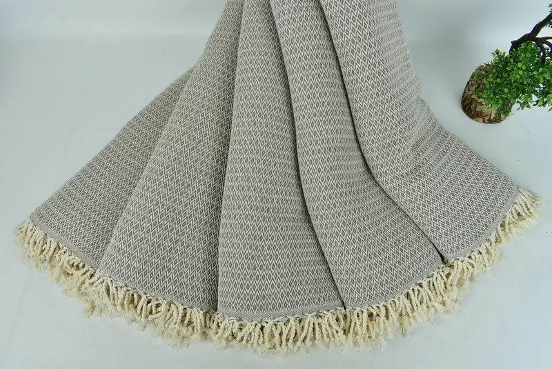 Custom Wedding Gifts, 96x80 Cotton Diamond Towel, Turkish Tablecloth, Boho Throw Blankets, Wedding Favors, Custom Gift, Best Wedding Gift - 4
